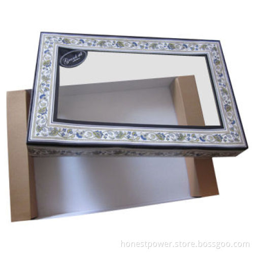 Folding Gift Boxes With Clear Window, Customized Designs and Sizes Accepted